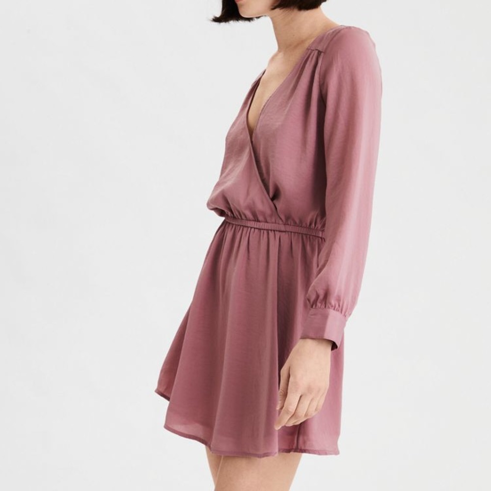 American Eagle Pink Silk Dress